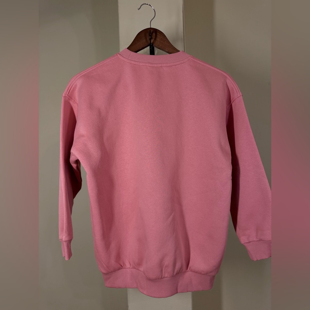 NWOT Nike Women's Nsw Club Flc Crestd Sweatshirt Coral White - Picture 9 of 13